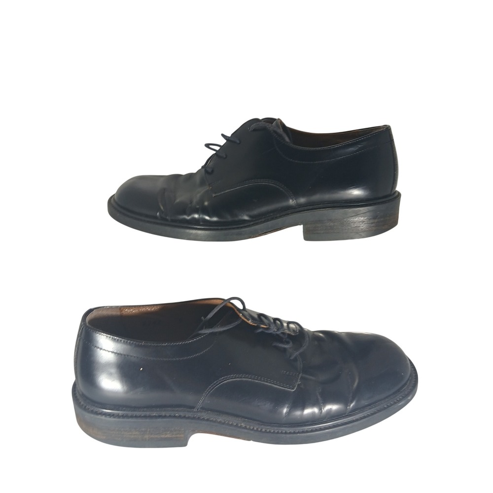 Bass Leather Derby Shoes 9 Black Classic Business Professional Formal Z1165